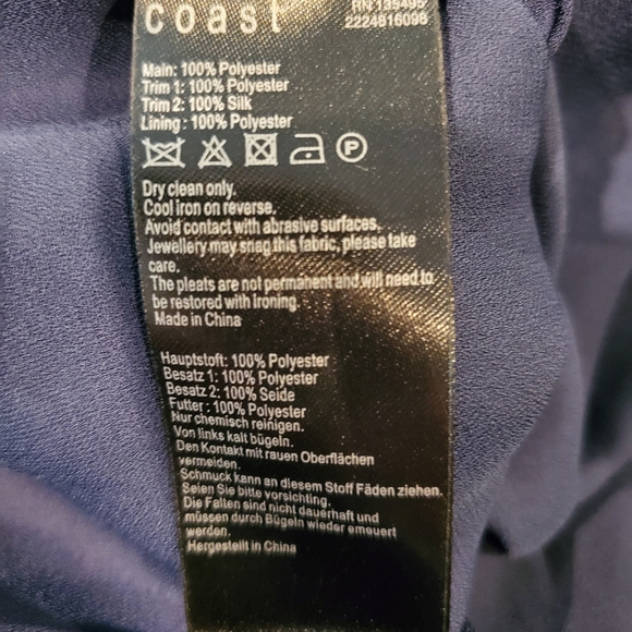 Coast Purple and Green Sleeveless Dress - Picture 5 of 5